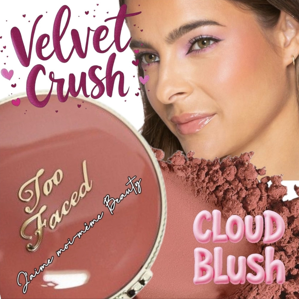Too Faced CLOUD BLUSH In Velvet Crush (Nude Pink)